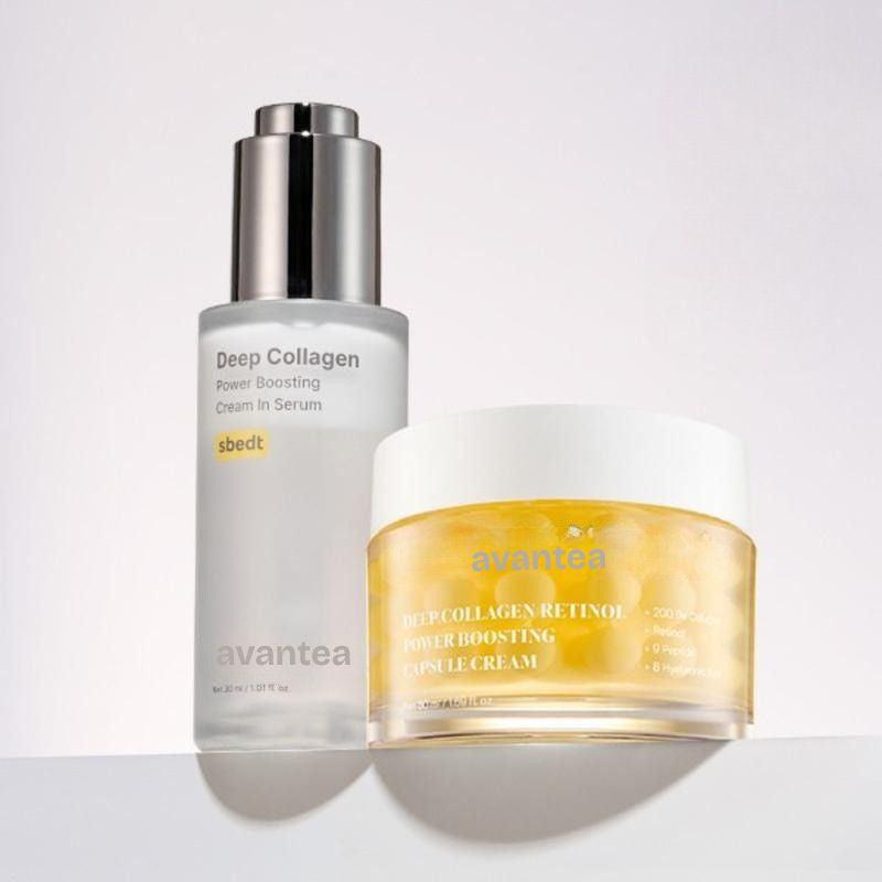 Deep Collagen Wrinkle Filler Serum + Retinol Power Boosting Capsule Cream